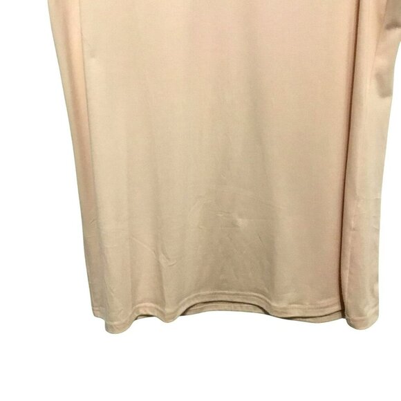 Aokosor V-Neck Top NWT Pleated Sleeveless Women's Sz L Apricot Flowy Lightweight - Picture 4 of 10